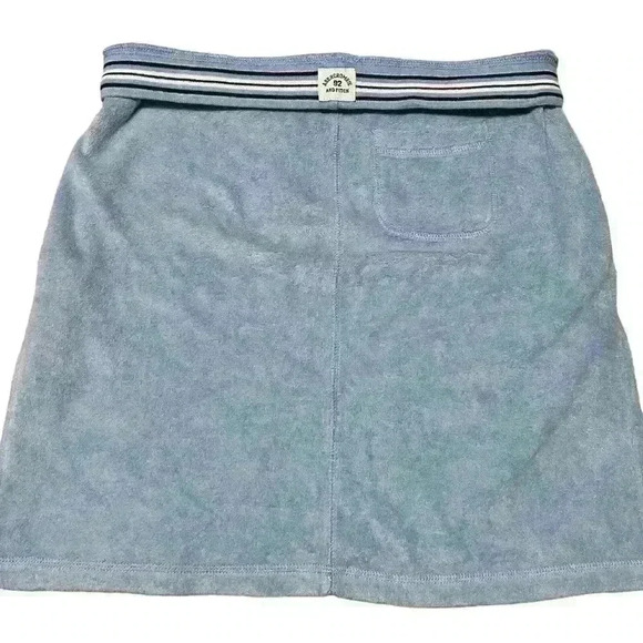 VTG Y2K Abercrombie & Fitch Baby Blue Terry Cloth Skirt Size M - Picture 3 of 9